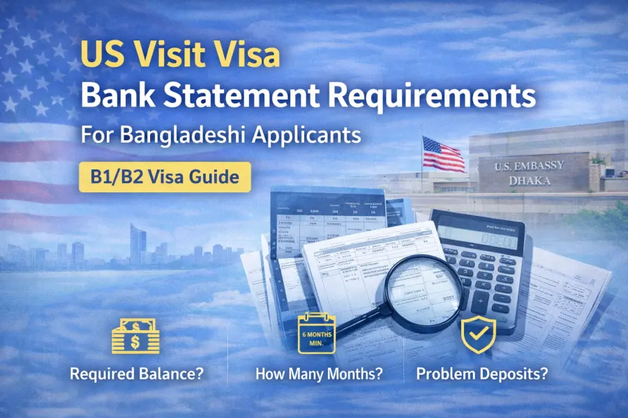 US Visit Visa Bank Statement Requirements for Bangladeshi Applicants (B1/B2 Guide)